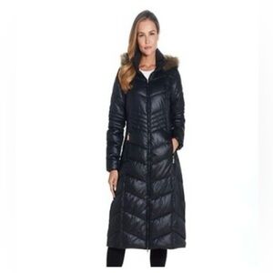 (#15)Gallery Black Quilted Winter Coat